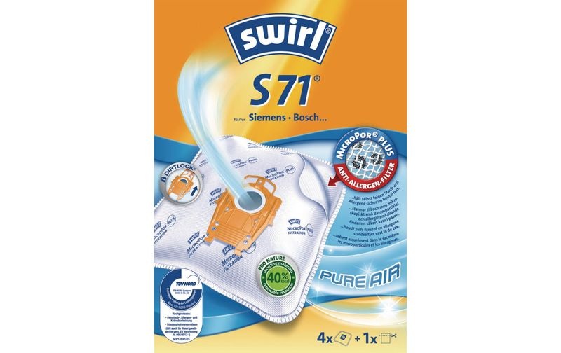 Swirl S71 AirSpace Staubsaugerbeutel 4 St.