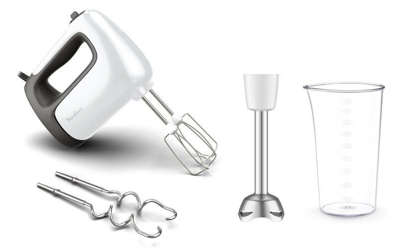 MOULINEX HM4621CH - Handmixer (Weiss/Schwarz)