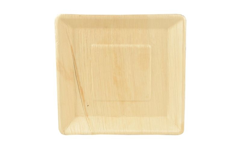 Papstar Teller Pure Palmblatt eckig 25