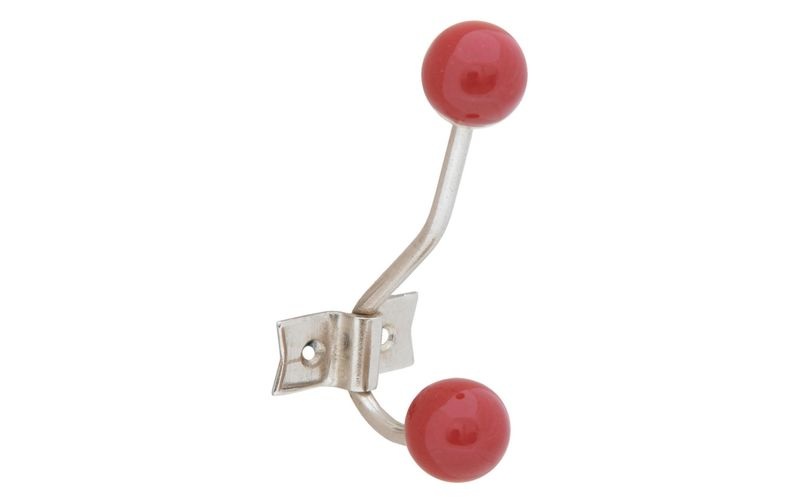 Tranquillo - Wandhaken 2-fach, Retro, Rot