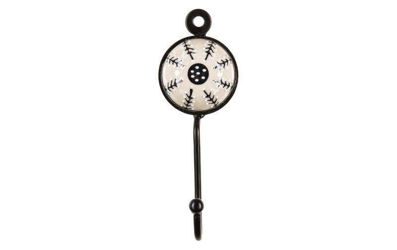 Tranquillo - Wandhaken handbemalt Beige/Schwarz