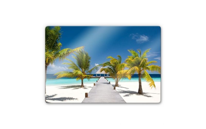 Trenddeko Bild Der Weg ins Paradies 80 x 60 cm, Glas