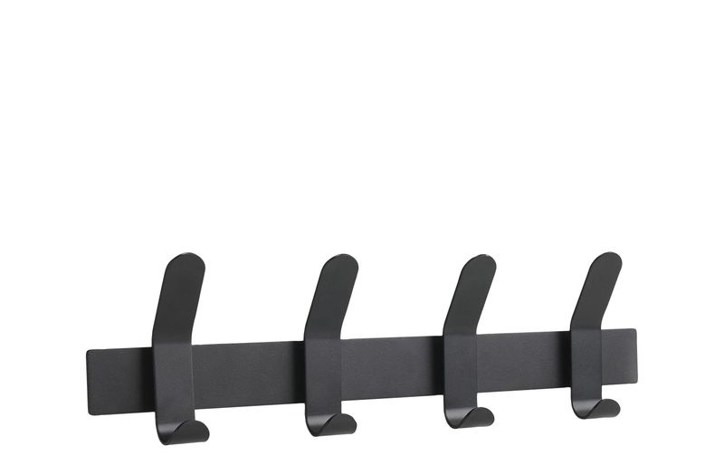 Zone Wandhaken Schwarz, Farbe: Schwarz