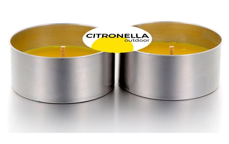 balthasar Anti-Mücken-Kerze Citronella Mini 2 Stück, Gelb