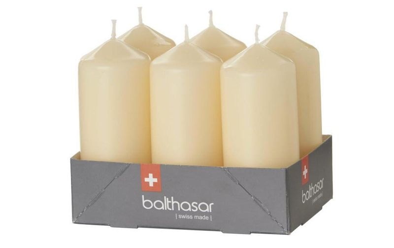 balthasar Zylinderkerze Ecru, 6