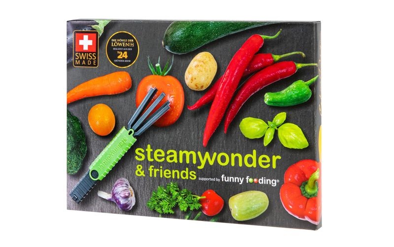funny fooding Verschlussclips SteamyWonder 1 Stück, Grün