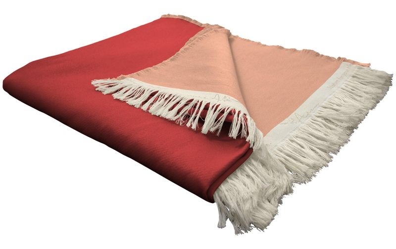 Adam Elements - ADAM - Tagesdecke Uni Collection, 145 x 200 cm, Rot / Papaya