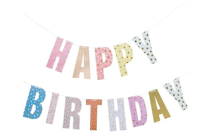 RICO Design Girlande HAPPY BIRTHDAY (3m) in bunt
