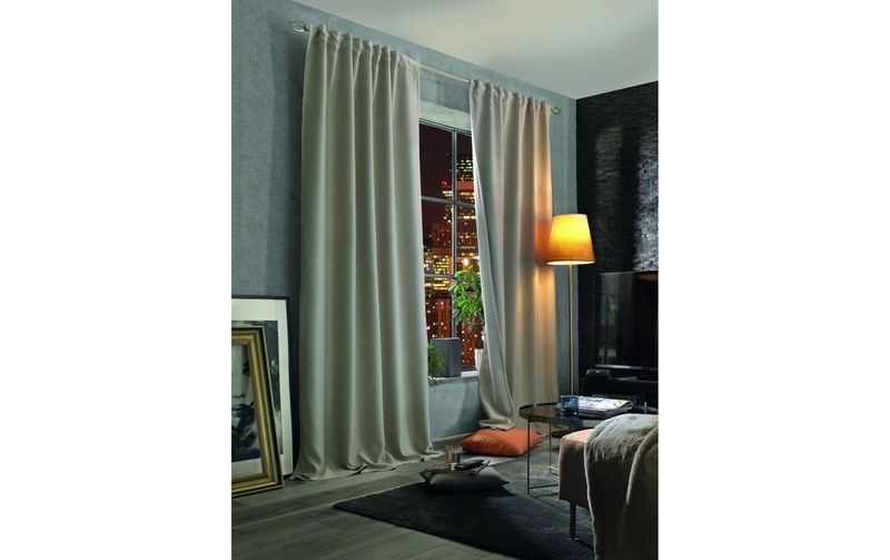 Stotz - Decor AG Nachtvorhang mit Faltenband Maloja 135 x 160 cm