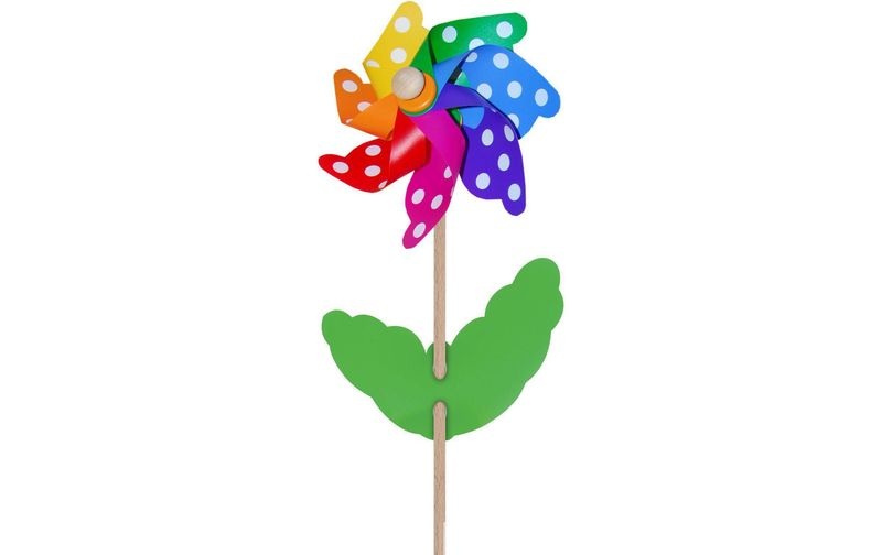 GIOBAS Windrad Blume mit Punkten