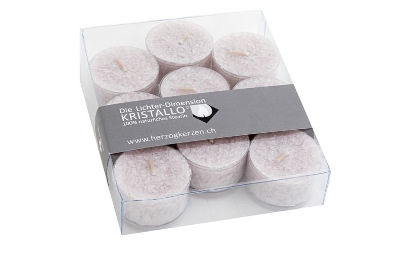 Herzog Kerzen AG - Teelichter Kristallo Beige