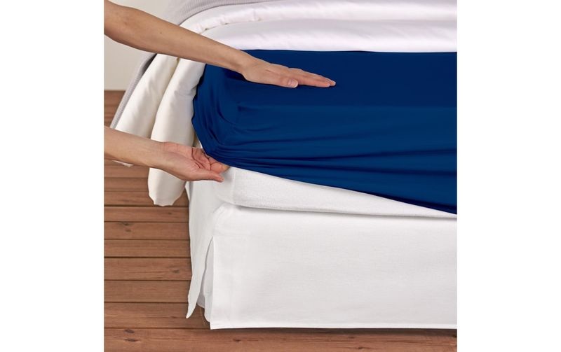 Fixleintuch für Topper Jersey Marine