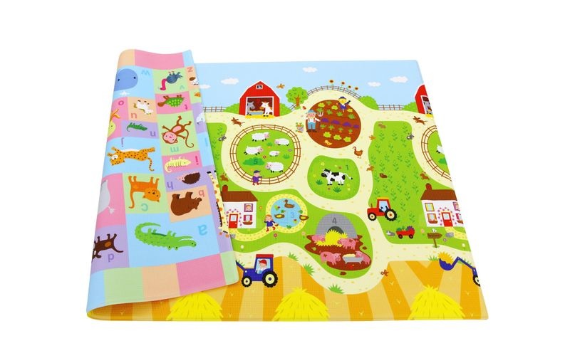 BABY CARE Spielmatte large Busy Farm 210x140 cm