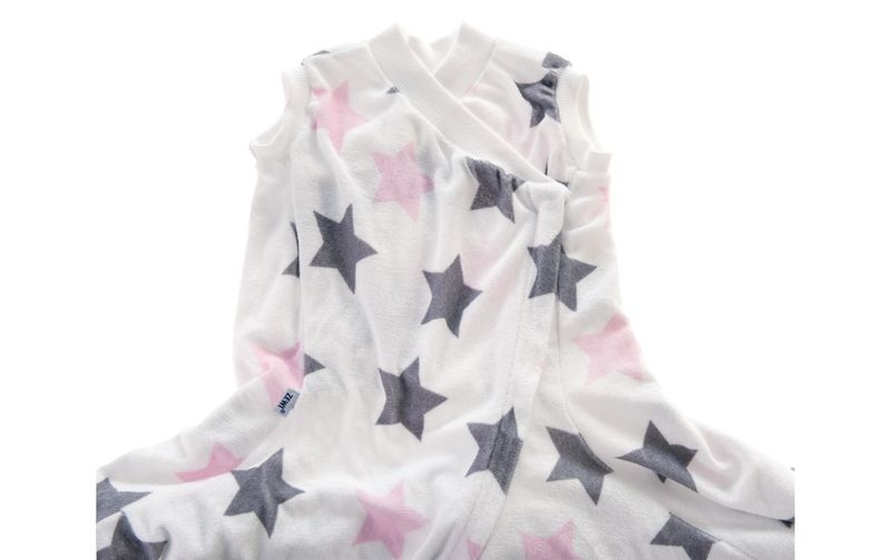 ZEWI-FIX-Decke mit Gilet 90x200 cm Special Edition Stars rose