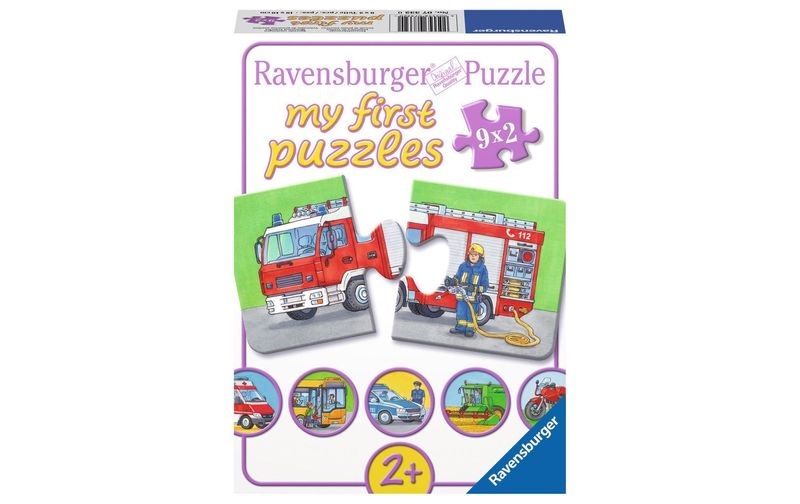 RAVENSBURGER Puzzle 9x2 Teile Einsatzfahrzeuge