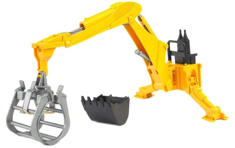 Zubehör: Heckbagger mit Greifer 02338