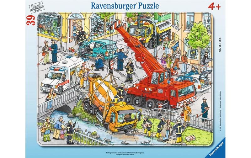 RAVENSBURGER Puzzle 39 Teile Rettungseinsatz