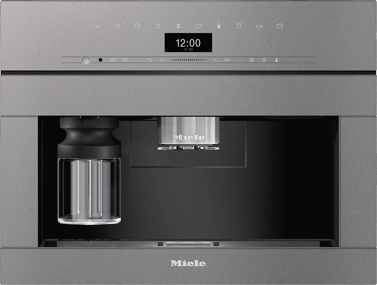 Miele Einbau-Kaffeevollautomat CVA 7440, 60 cm, Graphitgrau, Bohnensystem, OneTouch, EasyClick-Milksystem, BrilliantLight