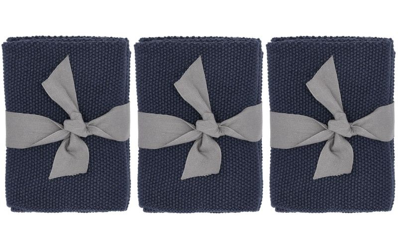 Södahl Abwaschlappen Soft 3 Stück, Indigo