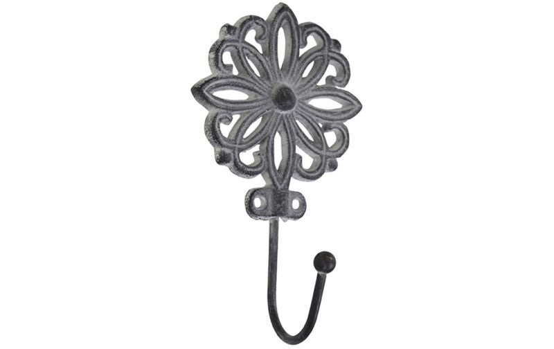 Chic Antique Wandhaken gemustert Grau