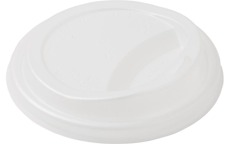 BioPak Deckel zu Einwegbecher Urban 18/24 cl Weiss, 50 Stück