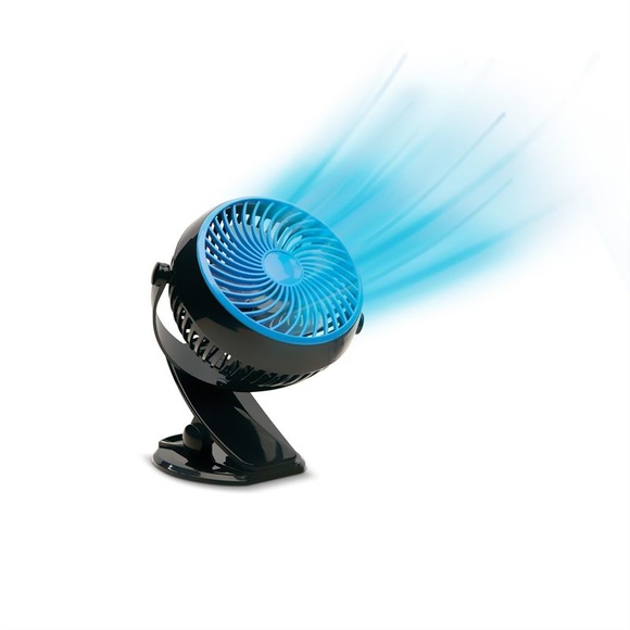 MediaShop Livington Go Fan Tischventilator 2 W, 3 W, 4 W (L x B x H) 150 x 186 x 80 mm Weiß