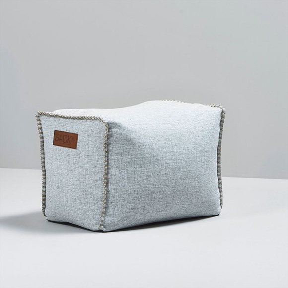 Sackit RETORit Hocker Square Puff Sitzsack weiss
