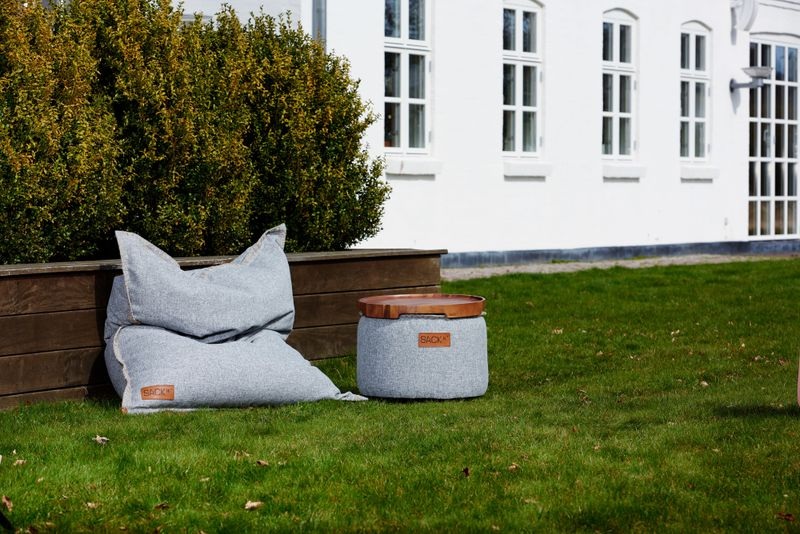 Sackit Sitzsack SQUAREit Cobana hellgrau Outdoor