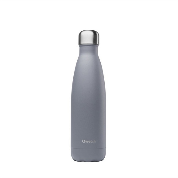 Qwetch Granite Isolierflasche / Thermosflasche hellgrau