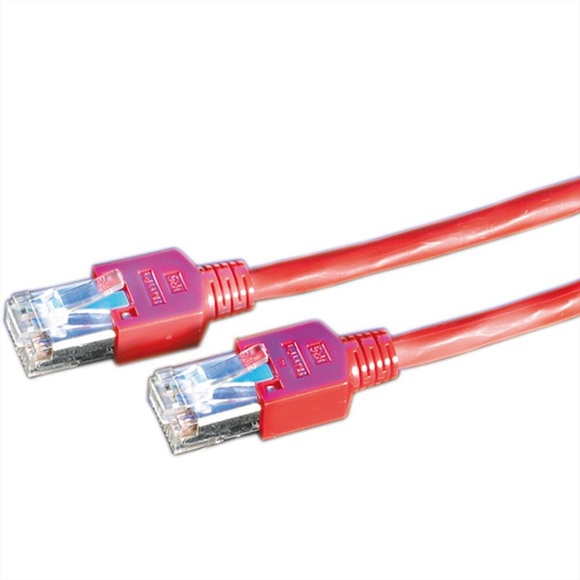 DRAKA Patchkabel Kat.5e (Class D) SF/UTP, UC300, LSOH, rot, 3 m