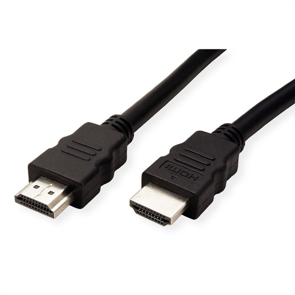 Roline HDMI Anschlusskabel HDMI-A Stecker 1.00 m Schwarz 11.04.5571 Geschirmt HDMI-Kabel