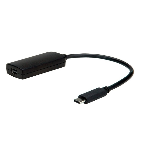 VALUE Display Adapter USB Typ C - Mini DisplayPort v1.2, schwarz
