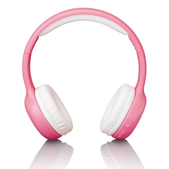 LENCO HPB-110 Kids - Bluetooth Kopfhörer (On-ear, Pink/Weiss)