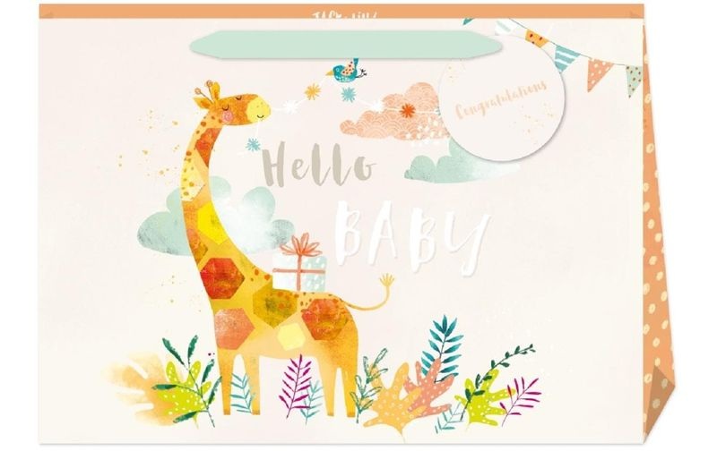Cart Geschenktasche Hello Baby Giraffe