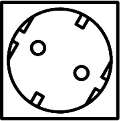 SCHROFF Schutzkontakt-Steckdosenleiste - STDL.Schutzkontakt 8DO.TRANS.438.5L