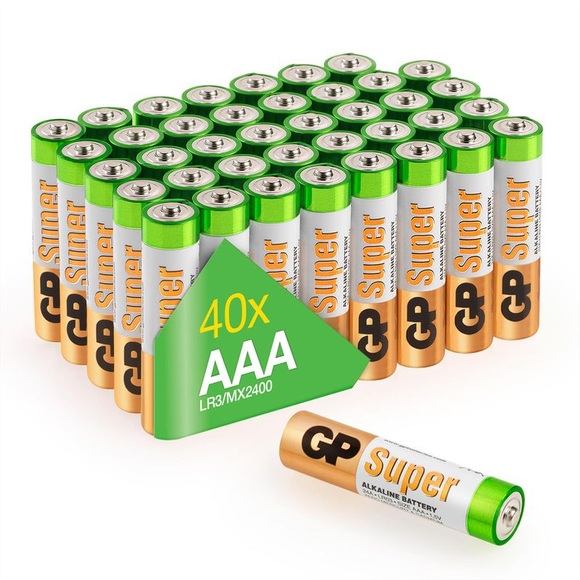 GP Batteries Super Micro (AAA)-Batterie Alkali-Mangan 1.5 V 40 St.