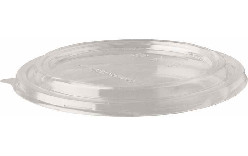 Deckel Papstar pure, Ø 150 mm, für Salatschalen (500/1000 ml), 50 Stk., biologisch abbaubar, nachwachsende Rohstoffe, PLA, transparent