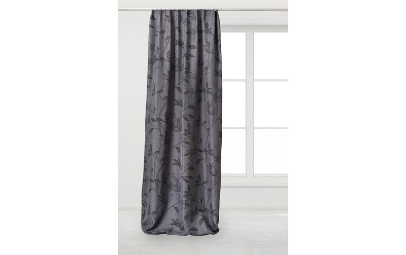 Vorhang »Casa Leon Floral, Grau«, (1 St.)