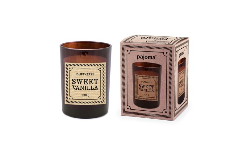XXXLutz Duftkerze vanille , Duftkerze Apothecary 230G , Braun , Glas , Uni , 008899004901