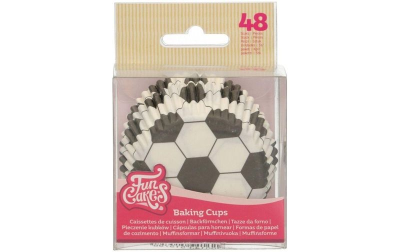 Funcakes Muffin Backform Fussball 48 Stück