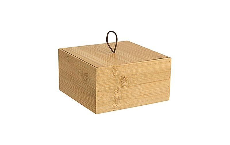Diaqua Aufbewahrungsbox aus Bambus 15 x 15 x 8 cm, Nature
