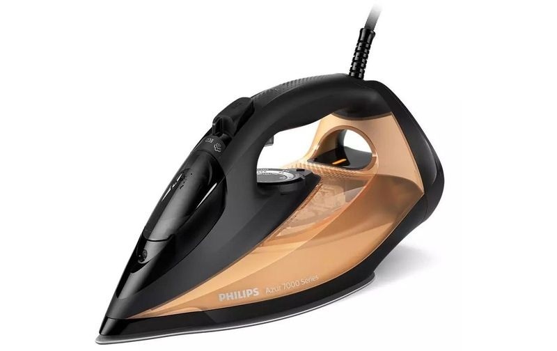 PHILIPS DST7040/81 Azur - Dampfbügeleisen (Schwarz/Gold)