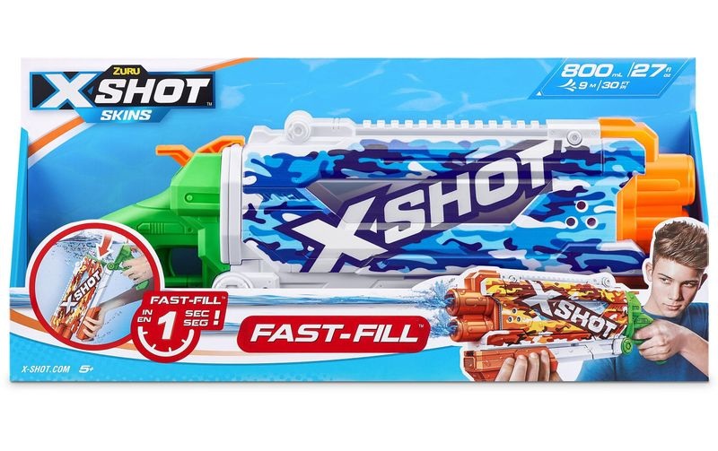X-Shot Water Fast-Fill Skins - Pump Action Water Camo, Wasserpistole