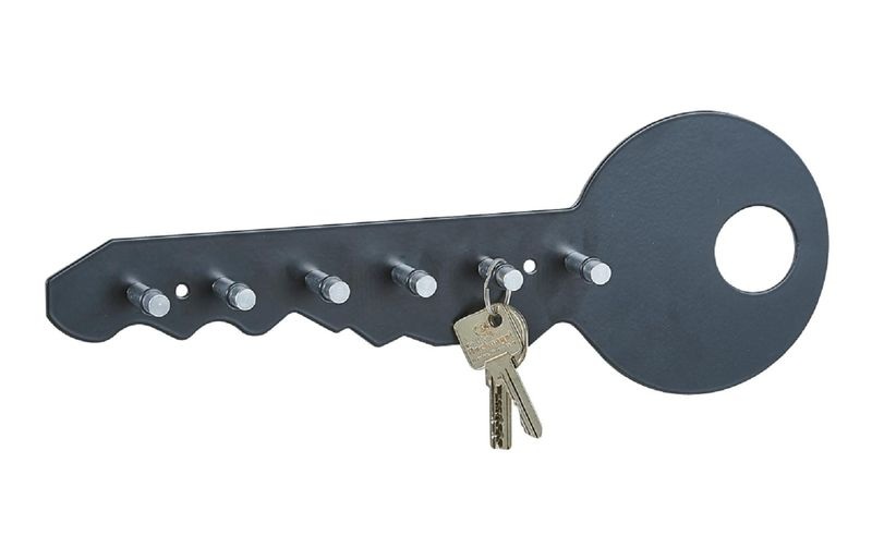 Zeller Present Wandhaken Schlüsselboard Schwarz