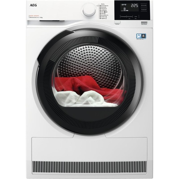 AEG TR8T860EX Wäschetrockner (Frontlader, freistehend, Wärmepumpe, Kondensation, A+++, 8 kg, Serie 7000, ÖKO Lavatherm)