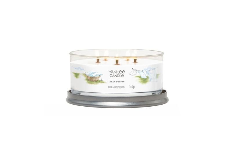 Yankee Candle Signature Duftkerze Clean Cotton Signature 5 Docht Tumbler