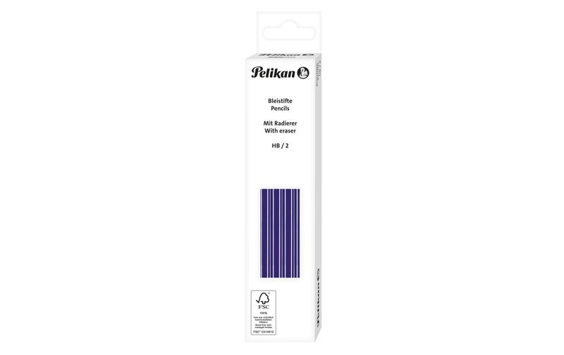 Pelikan Bleistift HB, Blau mit Radierer