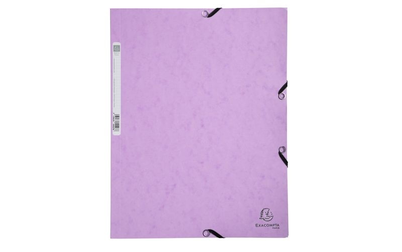 Exacompta Aquarel 3-Klappen-Mappe 55535E A4 melierter Pressspan 320 x 240 mm Mauve