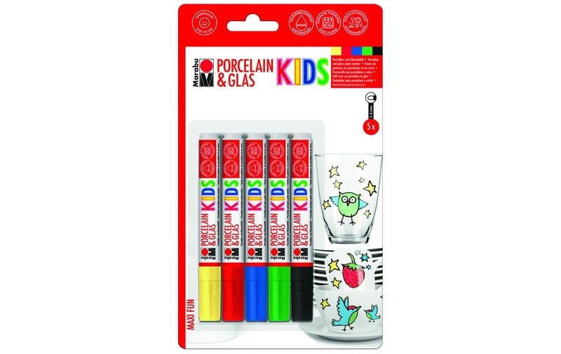 MARABU Marker-Set Porzellan & Glas KIDS