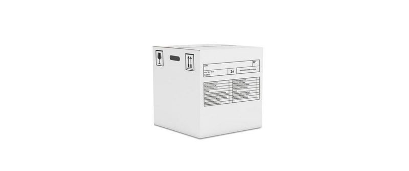 Antalis Umzugsbox 50 x 33 36 cm 10 Stück, Weiss Kartonschachteln